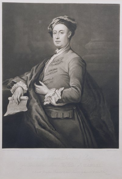 Portret van George Frederick Handel (1685-1759) gegraveerd door Charles Turner (1773-1857) 1821 door Bartholomew Dandrige