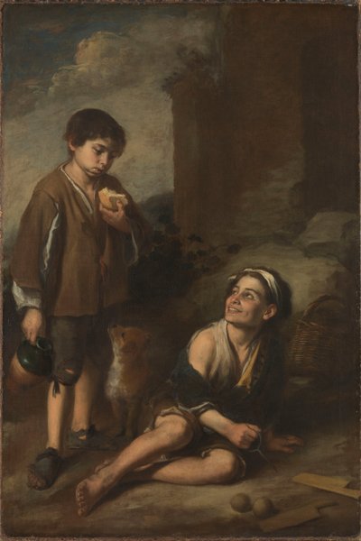 Twee boerenjongens door Bartolomé Esteban Murillo