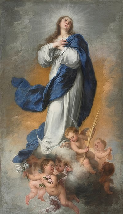 De onbevlekte ontvangenis. Circa 1680 door Bartolomé Esteban Murillo