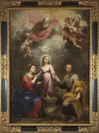 De hemelse en aardse Drie-eenheid. Rond 1675-82 door Bartolomé Esteban Murillo