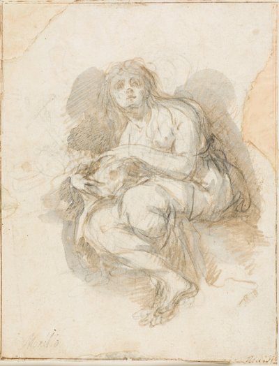 Vrouwelijke Heilige met Schedel door Bartolomé Esteban Murillo
