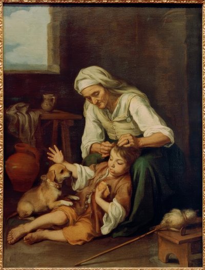 Huiselijke toilet door Bartolomé Esteban Murillo