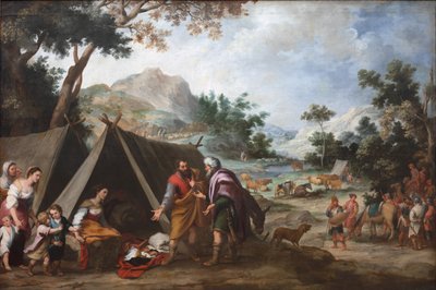 Laban zoekt zijn gestolen huisgoden, ca. 1665-1670 door Bartolomé Esteban Murillo