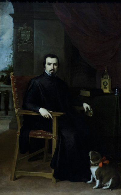 Portret van Don Justino de Neve door Bartolomé Esteban Murillo