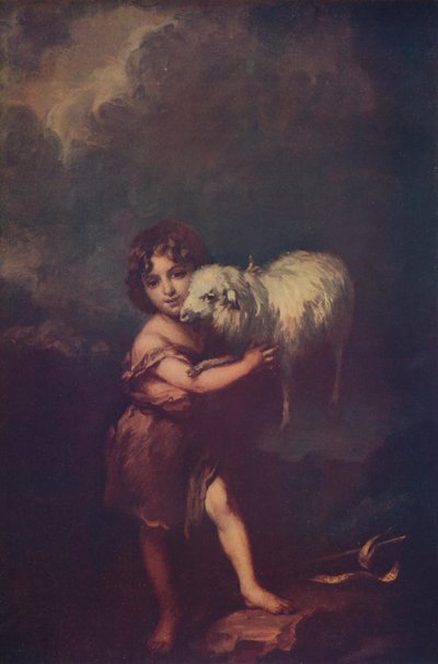 St. Johannes en het Lam, 1660-5, ca. 1900 door Bartolomé Esteban Murillo