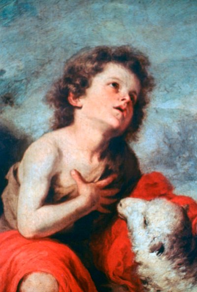 Johannes de Doper als Kind, c1665 door Bartolomé Esteban Murillo