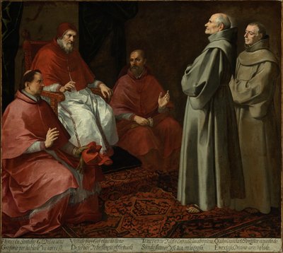 De zalige Giles voor paus Gregorius IX, ca. 1645-1646 door Bartolomé Esteban Murillo