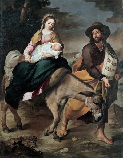 De Vlucht naar Egypte, tussen 1645 en 1649 door Bartolomé Esteban Murillo