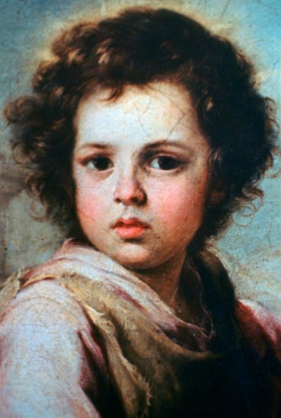 De Goede Herder (detail), c1650 door Bartolomé Esteban Murillo
