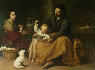 De Heilige Familie met het vogeltje, c.1650 door Bartolomé Esteban Murillo