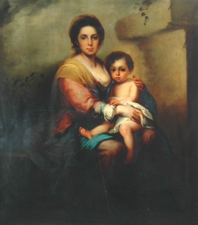 Maagd en kind, 18e eeuw door Bartolomé Esteban Murillo
