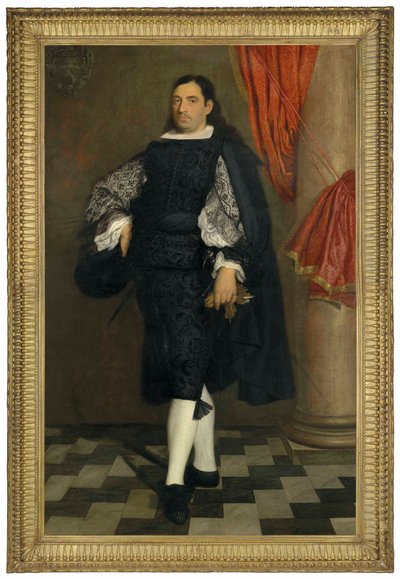Portret van een heer door Bartolome Esteban and studio Murillo