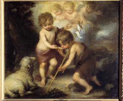Kinderen in de schelp door Bartolomé Esteban Murillo