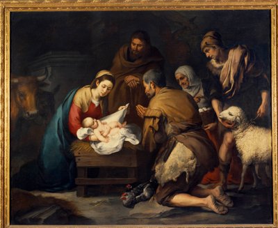 Aanbidding van de herders door Bartolomé Esteban Murillo