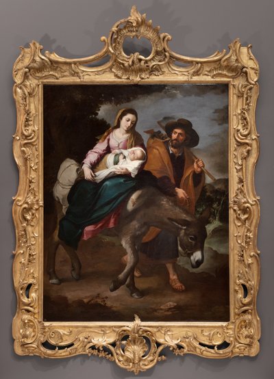 De vlucht naar Egypte, ca. 1647-50 door Bartolomé Esteban Murillo