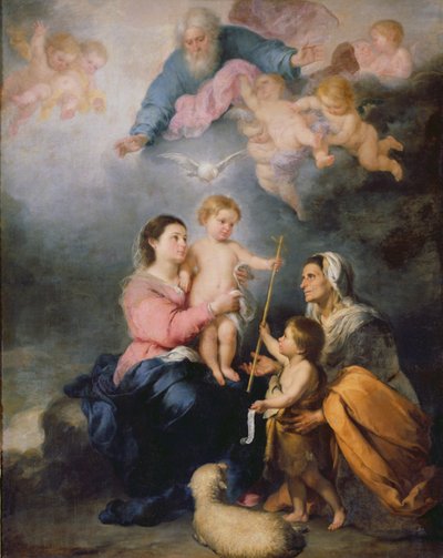 De Heilige Familie of De Maagd van Sevilla door Bartolomé Esteban Murillo