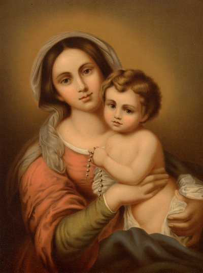 Madonna met het Kind door Bartolome Esteban after Murillo