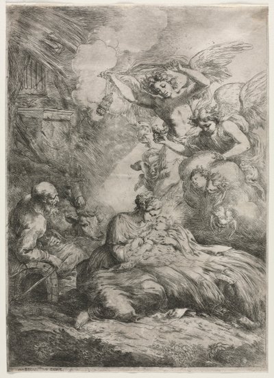 De Geboorte door Bartolomeo Biscaino