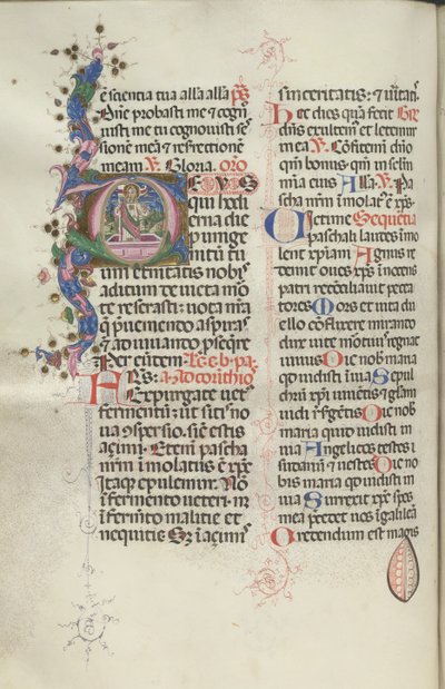 Missale: Fol. 192v: Opstanding van Christus, 1469 door Bartolomeo Caporali