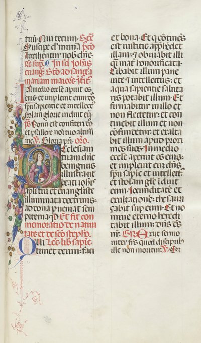 Missale: Fol. 25: Sint Jan met Adelaar, 1469 door Bartolomeo Caporali
