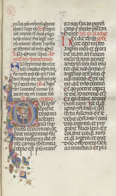 Missale: Fol. 270: Presentatie van Christus aan Simeon door Bartolomeo Caporali