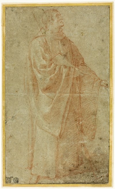 Staande Monnik met een Boek en Staf door Bartolomeo Cesi