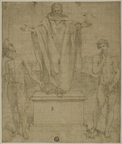 Studie voor Allegorie van Geloof en Stilte door Bartolomeo Cesi
