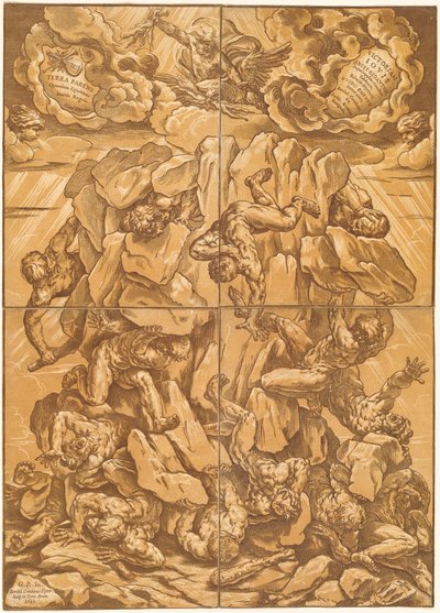 De Val van de Reuzen door Bartolomeo Coriolano after Guido Reni