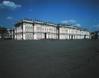 Gevel van de Hermitage, 1753-62 door Bartolomeo Franceso Rastrelli