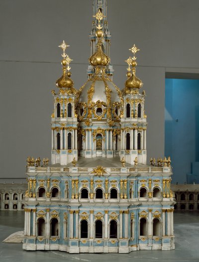 Project voor het klooster van de Maagd van de Opstanding (Smolny) in Sint-Petersburg door Bartolomeo Franceso Rastrelli
