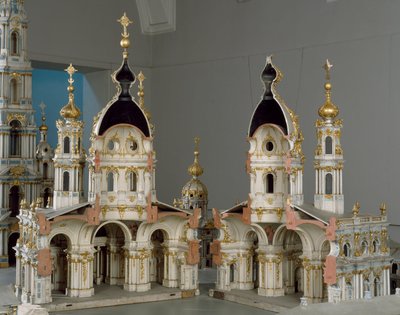 Project voor het klooster van de Maagd van de Opstanding in Sint-Petersburg door Bartolomeo Franceso Rastrelli