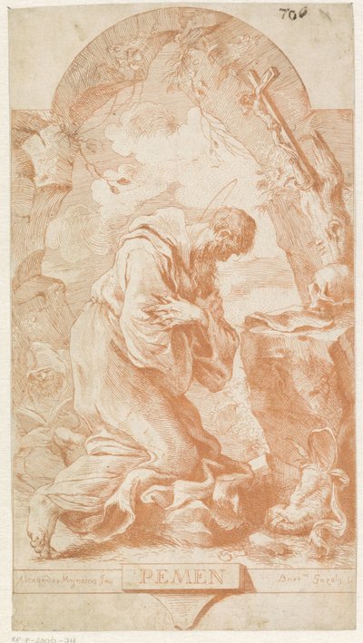 De heilige Hieronymus door Bartolomeo Gazalis