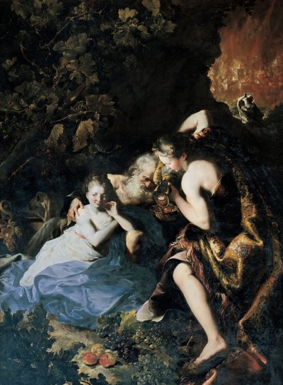 Lot en zijn dochters, 1695-1696 door Bartolomeo Guidobono