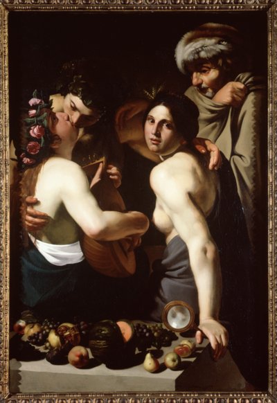 Allegorie op de vier seizoenen, ca. 1610 door Bartolomeo Manfredi