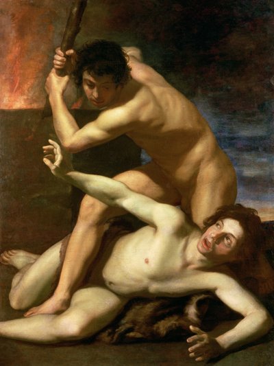 Kaïn vermoordt Abel, ca. 1610 door Bartolomeo Manfredi