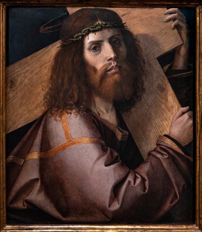 Christus draagt het kruis, eerste decennium 16e eeuw door Bartolomeo Montagna