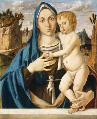 Madonna en Kind, ca. 1490 door Bartolomeo Montagna