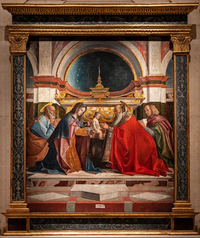 Presentatie van Jezus in de Tempel door Bartolomeo Montagna