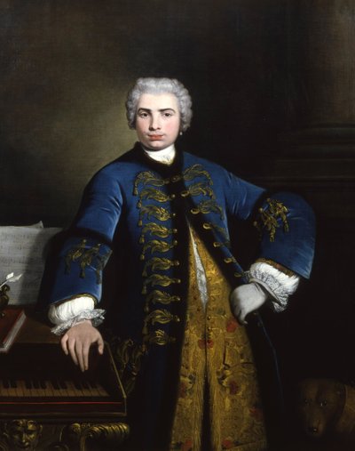 Portret van de zanger Farinelli Carlo Broschi 1705-1782 door Bartolomeo Nazari