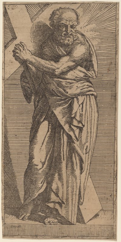 Sint Andreas door Bartolomeo Passarotti