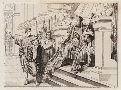 Appius Claudius door Lucullus naar het hof van Tigranes de Grote gestuurd (ets) door Bartolomeo Pinelli