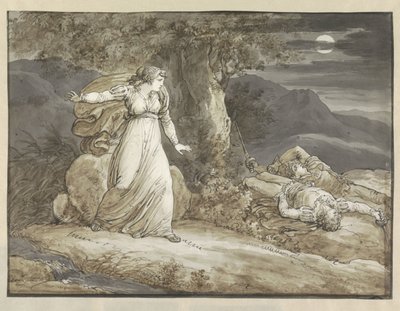 Colma ontdekt de dode lichamen van Salgar en haar broer door Bartolomeo Pinelli