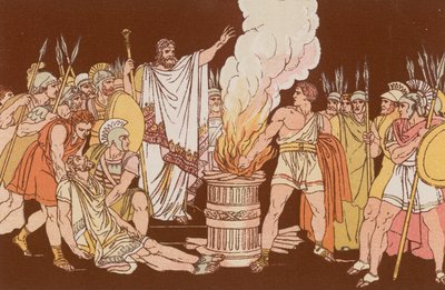 Mutius Scoevola voor Lars Porsenna door Bartolomeo Pinelli