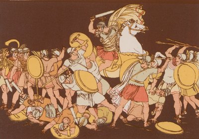 P Decius Mus wijdt zichzelf aan zijn land door Bartolomeo Pinelli