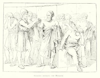 Socrates drinkt de Gifbeker door Bartolomeo Pinelli