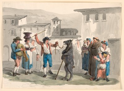 De Dansende Beer door Bartolomeo Pinelli