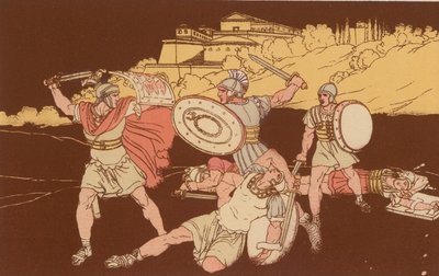 De Horatii en de Curiatii door Bartolomeo Pinelli
