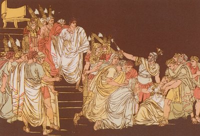 De dood van Virginia door Bartolomeo Pinelli