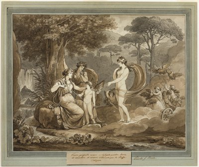 Venus Presenteert Cupido aan Calypso, uit De Avonturen van Telemachus, Boek 7 door Bartolomeo Pinelli