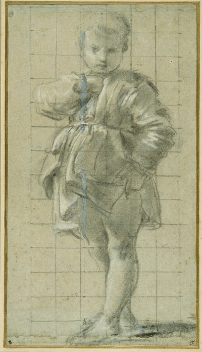 Een jonge jongen die staat door Bartolomeo Schedoni